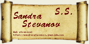 Sandra Stevanov vizit kartica